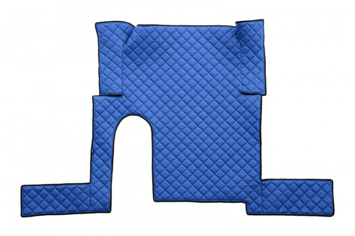 Set covor podea camion potrivit MAN un sertar, ECO-LEATHER, set 3 buc. (material - eco-piele, culoare - albastru, pentru transmisie manuala) potrivit MAN TGX [3]