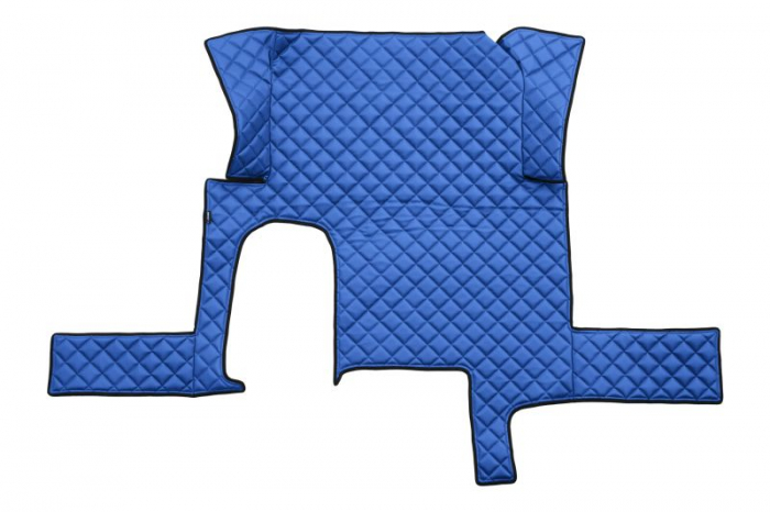 Set covor podea camion potrivit MAN un sertar, ECO-LEATHER, set 3 buc. (material - eco-piele, culoare - albastru, transmisie automata) potrivit MAN TGX [3]