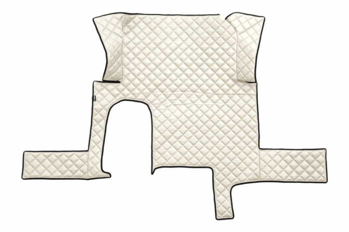 Set covor podea camion potrivit MAN un sertar, ECO-LEATHER, set 3 buc. (material - eco-piele, culoare - bej, transmisie automata) potrivit MAN TGX [3]