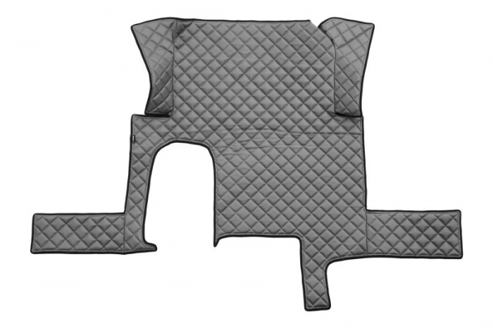 Set covor podea camion potrivit MAN un sertar, ECO-LEATHER, set 3 buc. (material - eco-piele, culoare - gri, transmisie automata) potrivit MAN TGX dupa 2006 [3]