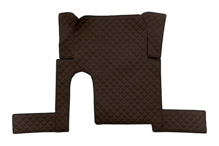 Set covor podea camion potrivit MAN un sertar, ECO-LEATHER, set 3 buc. (material - eco-piele, culoare - maro, pentru transmisie manuala) potrivit MAN TGX I 0 [3]