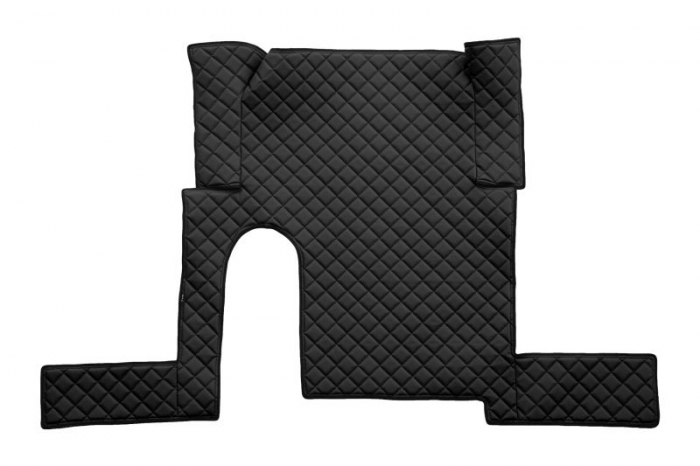 Set covor podea camion potrivit MAN un sertar, ECO-LEATHER, set 3 buc. (material - eco-piele, culoare - negru, pentru transmisie manuala) potrivit MAN TGX [3]