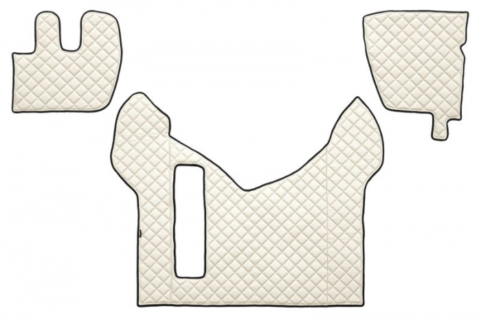 Set covor podea camion potrivit Renault ECO-LEATHER, set 3 buc. (material - eco-piele, culoare - bej) potrivit Renault Truck PREMIUM 2 dupa 2005 [1]