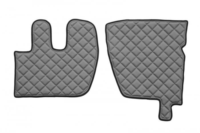 Set covor podea camion potrivit Renault ECO-LEATHER, set 3 buc. (material - eco-piele, culoare - gri) potrivit Renault Truck PREMIUM 2 dupa 2005 [2]