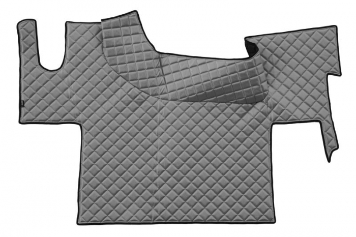 Set covor podea camion potrivit Renault podea plata, ECO-LEATHER, 1 bucata (material - eco-piele, culoare - gri) potrivit Renault Truck T dupa 2013 [1]