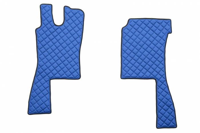 Set covor podea camion potrivit Scania ECO-LEATHER, set 3 buc. (material - eco-piele, culoare - albastru, pentru transmisie manuala) potrivit SCANIA 4 dupa 1995 [2]