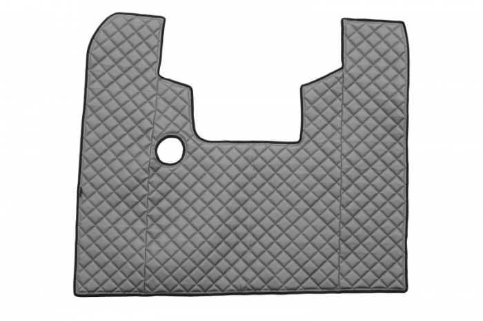 Set covor podea camion potrivit Scania ECO-LEATHER, set 3 buc. (material - eco-piele, culoare - gri, pentru transmisie manuala) potrivit SCANIA 4 1995-2008 [3]