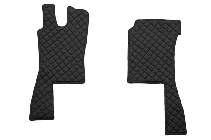 Set covor podea camion potrivit Scania ECO-LEATHER, set 3 buc. (material - eco-piele, culoare - negru, pentru transmisie manuala) potrivit SCANIA 4  [2]