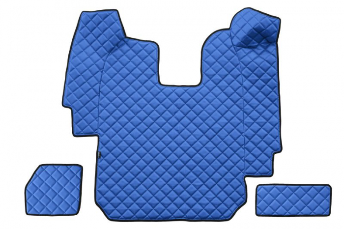 Set covor podea camion potrivit Scania ECO-LEATHER, set 5 buc (material - eco-piele, culoare - albastru, transmisie automata) potrivit SCANIA P,G,R,T dupa 2004 [3]