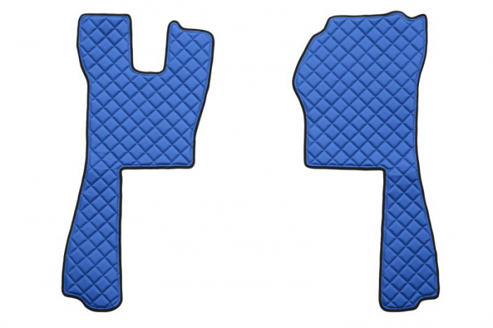 Set covor podea camion potrivit Scania ECO-LEATHER, set 5 buc (material - eco-piele, culoare - albastru, transmisie automata) potrivit SCANIA P,G,R,T dupa 2004 [2]