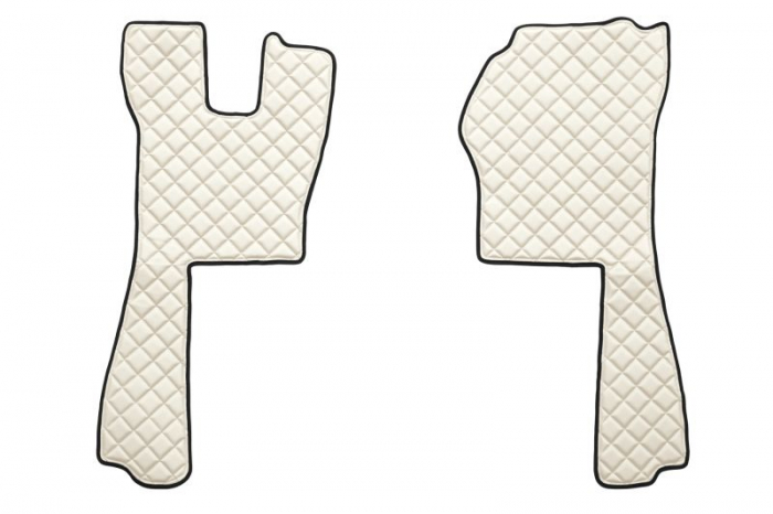 Set covor podea camion potrivit Scania ECO-LEATHER, set 5 buc (material - eco-piele, culoare - bej, transmisie automata) potrivit SCANIA P,G,R,T dupa 2004 [2]