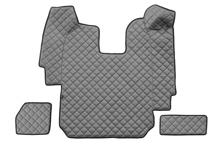 Set covor podea camion potrivit Scania ECO-LEATHER, set 5 buc (material - eco-piele, culoare - gri, transmisie automata) potrivit SCANIA P,G,R,T dupa 2004 [3]