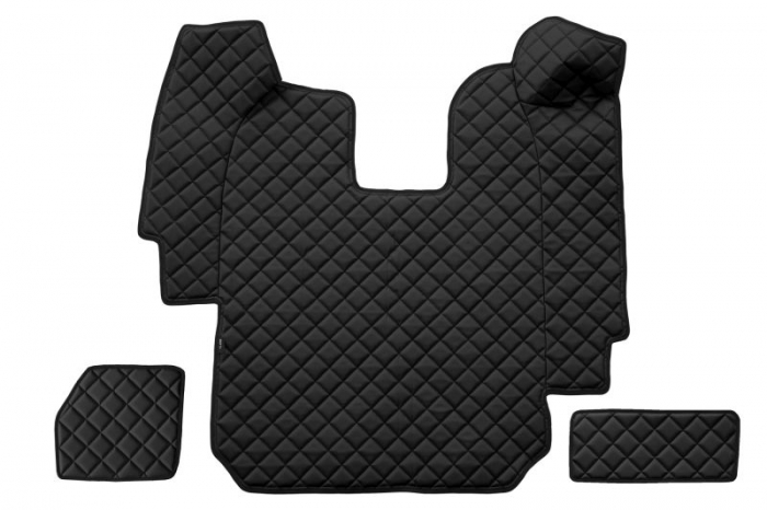 Set covor podea camion potrivit Scania ECO-LEATHER, set 5 buc (material - eco-piele, culoare - negru, transmisie automata) potrivit SCANIA P,G,R,T dupa 2004 [3]
