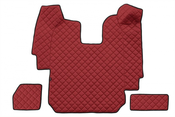 Set covor podea camion potrivit Scania ECO-LEATHER, set 5 buc (material - eco-piele, culoare - rosu, transmisie automata) potrivit SCANIA P,G,R,T dupa 2004 [3]