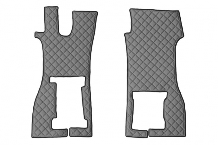 Set covor podea camion potrivit Scania scaun pasager convertibil, ECO-LEATHER, set 4 bucati (material - eco-piele, culoare - gri) potrivit SCANIA L,P,G dupa 2016 [2]