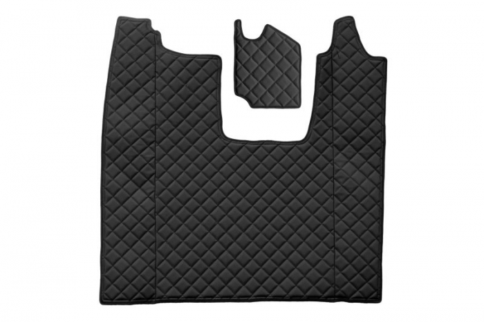 Set covor podea camion potrivit Scania scaun pasager convertibil, ECO-LEATHER, set 4 bucati (material - eco-piele, culoare - negru) potrivit SCANIA L,P dupa 2016 [3]