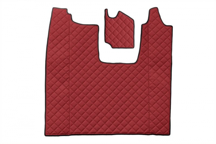 Set covor podea camion potrivit Scania scaun pasager convertibil, ECO-LEATHER, set 4 bucati (material - eco-piele, culoare - rosu) potrivit SCANIA L,P,G dupa 2016 [3]