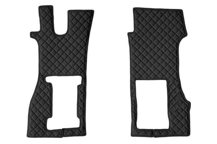 Set covor podea camion potrivit Scania scaun pneumatic pentru pasageri, ECO-LEATHER, set 3 buc. (material - eco-piele, culoare - negru) potrivit SCANIA L [2]