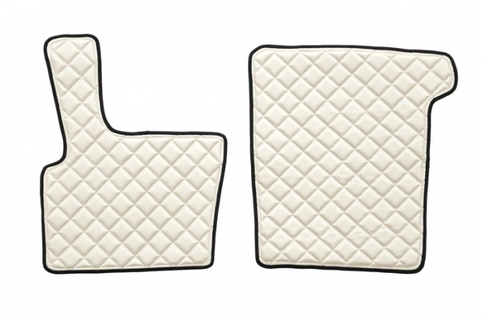 Set covorase podea camion potrivit DAF ECO-LEATHER, set 3 buc. (material - eco-piele, culoare - bej, pentru transmisie manuala) potrivit DAF 95 XF 1997-2012 [2]