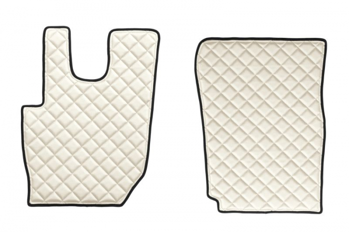 Set covorase podea camion potrivit DAF ECO-LEATHER, set 3 buc. (material - eco-piele, culoare - bej, pentru transmisie manuala) potrivit DAF dupa 2013 [2]