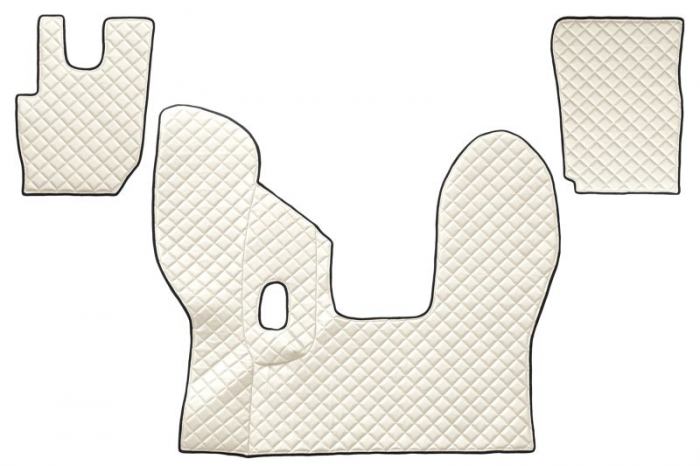 Set covorase podea camion potrivit DAF ECO-LEATHER, set 3 buc. (material - eco-piele, culoare - bej, pentru transmisie manuala) potrivit DAF dupa 2013 [1]
