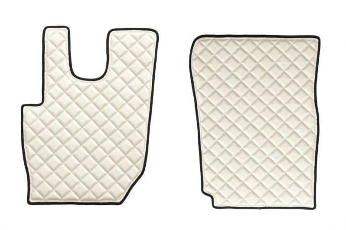 Set covorase podea camion potrivit DAF ECO-LEATHER, set 3 buc. (material - eco-piele, culoare - bej, transmisie automata) potrivit DAF dupa 2013 [2]