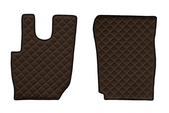 Set covorase podea camion potrivit DAF ECO-LEATHER, set 3 buc. (material - eco-piele, culoare - bej, transmisie automata) potrivit DAF dupa 2013 [2]