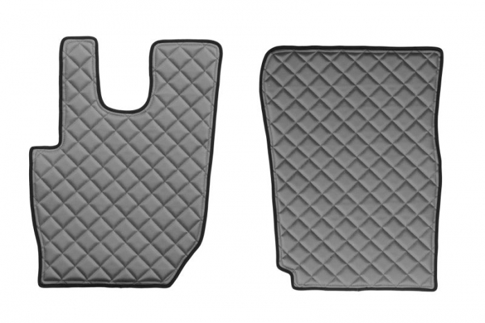 Set covorase podea camion potrivit DAF ECO-LEATHER, set 3 buc. (material - eco-piele, culoare - gri, transmisie automata) potrivit DAF dupa 2013 [2]