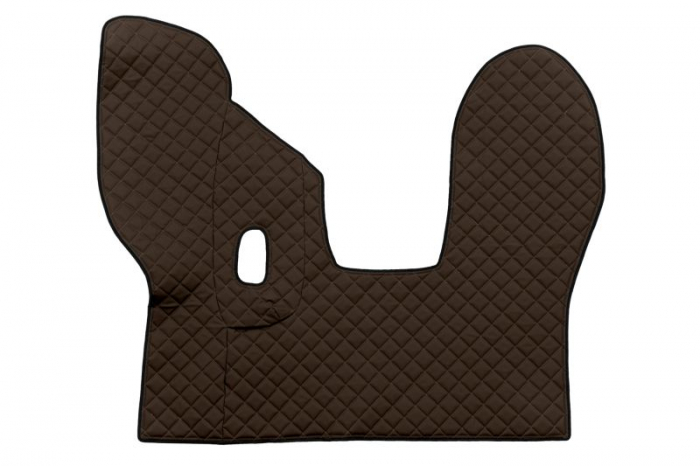 Set covorase podea camion potrivit DAF ECO-LEATHER, set 3 buc. (material - eco-piele, culoare - maro, pentru transmisie manuala) potrivit DAF dupa 2013 [3]