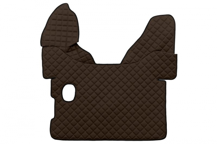 Set covorase podea camion potrivit DAF ECO-LEATHER, set 3 buc. (material - eco-piele, culoare - maro, pentru transmisie manuala) potrivit DAF XF 105 dupa 2005 [3]