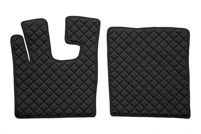 Set covorase podea camion potrivit DAF ECO-LEATHER, set 3 buc. (material - eco-piele, culoare - negru, pentru transmisie manuala) potrivit DAF XF 105 dupa 2005 [2]