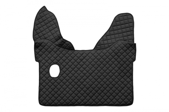 Covor podea camion potrivit DAF tunel central ECO-LEATHER, 1 bucata (material - eco-piele, culoare - negru, pentru transmisie manuala) potrivit DAF XF 105 [1]