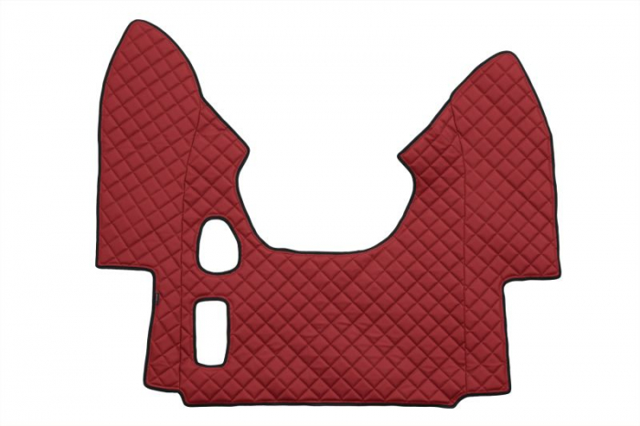 Set covorase podea camion potrivit DAF ECO-LEATHER, set 3 buc. (material - eco-piele, culoare - rosu, pentru transmisie manuala) potrivit DAF 95 XF 1997-2012 [3]