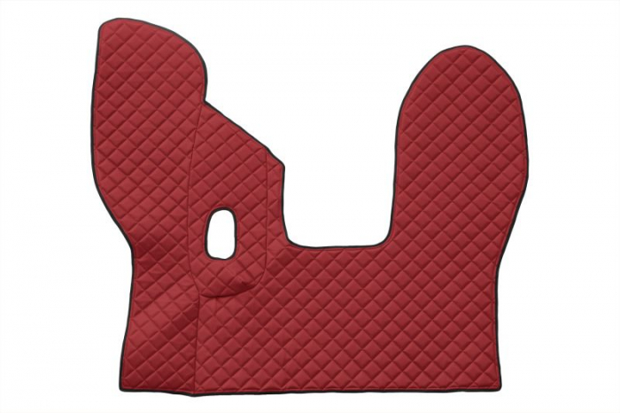 Set covorase podea camion potrivit DAF ECO-LEATHER, set 3 buc. (material - eco-piele, culoare - rosu, pentru transmisie manuala) potrivit DAF dupa 2013 [3]