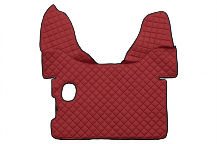 Set covorase podea camion potrivit DAF ECO-LEATHER, set 3 buc. (material - eco-piele, culoare - rosu, pentru transmisie manuala) potrivit DAF XF 105 dupa 2005 [3]