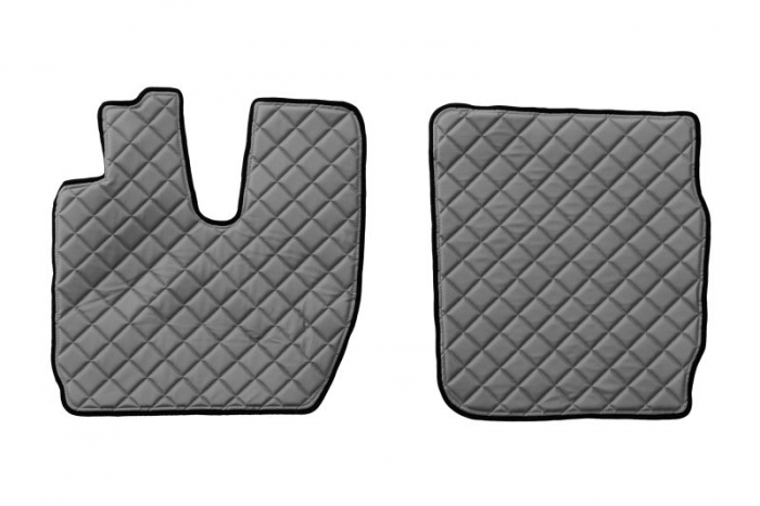 Set covorase podea camion potrivit Iveco ECO-LEATHER (material - eco-piele, culoare - gri, transmisie automata) potrivit IVECO S-WAY dupa 2019 [2]