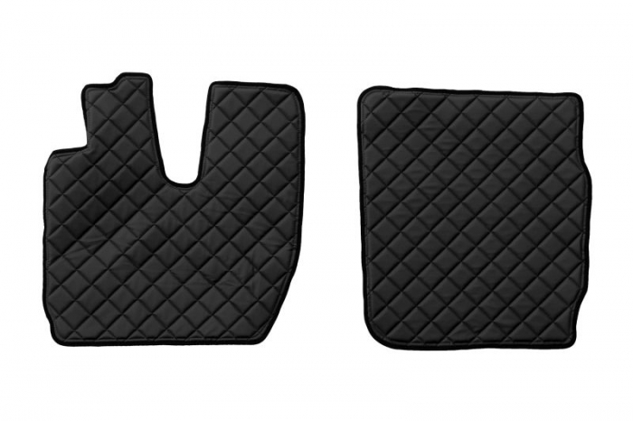 Set covorase podea camion potrivit Iveco ECO-LEATHER (material - eco-piele, culoare - negru, transmisie automata) potrivit IVECO S-WAY dupa 2019 [2]