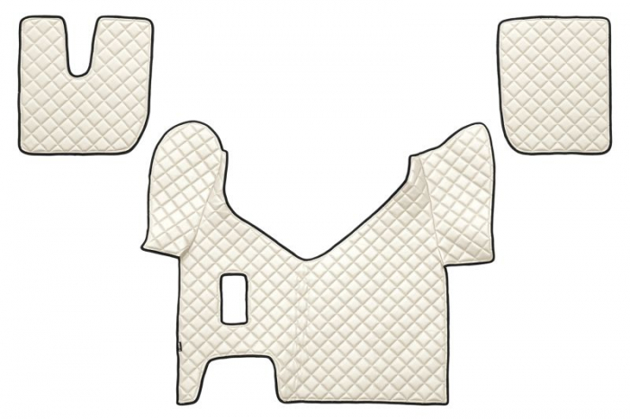 Set covorase podea camion potrivit Iveco ECO-LEATHER, set 3 buc. (material - eco-piele, culoare - bej, pentru transmisie manuala) potrivit IVECO STRALIS [1]