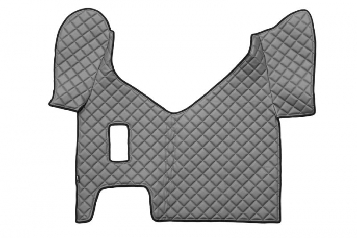 Set covorase podea camion potrivit Iveco ECO-LEATHER, set 3 buc. (material - eco-piele, culoare - gri, pentru transmisie manuala) potrivit IVECO STRALIS  [3]