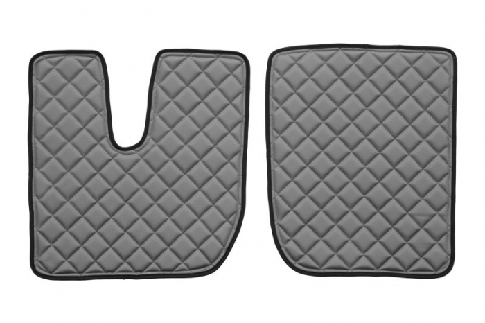 Set covorase podea camion potrivit Iveco ECO-LEATHER, set 3 buc. (material - eco-piele, culoare - gri, transmisie automata) potrivit IVECO STRALIS I dupa 2013 [2]