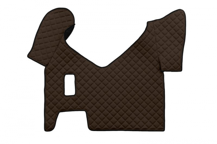 Set covorase podea camion potrivit Iveco ECO-LEATHER, set 3 buc. (material - eco-piele, culoare - maro, pentru transmisie manuala) potrivit IVECO STRALIS [3]