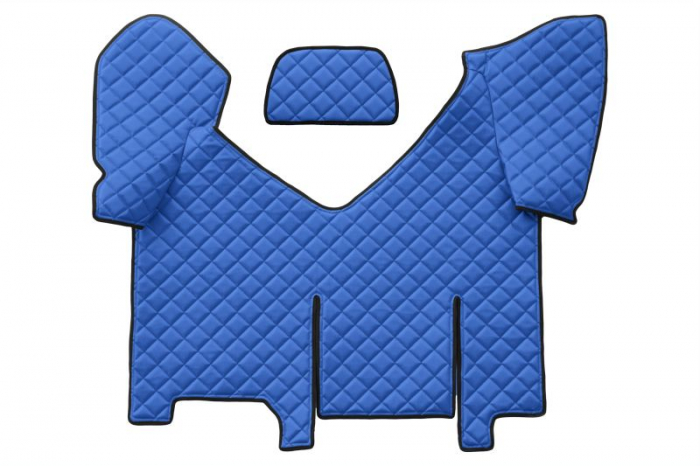 Set covorase podea camion potrivit Iveco versiune cu frigider, ECO-LEATHER, set 4 bucati (material - eco-piele, culoare - albastru, transmisie automata)  [3]