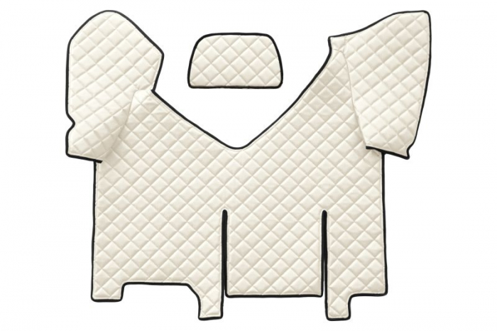 Set covorase podea camion potrivit Iveco versiune cu frigider, ECO-LEATHER, set 4 bucati (material - eco-piele, culoare - bej, transmisie automata)  [3]