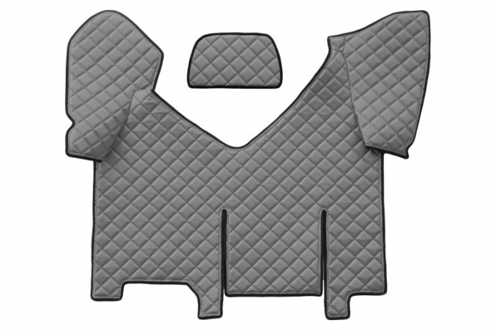 Set covorase podea camion potrivit Iveco versiune cu frigider, ECO-LEATHER, set 4 bucati (material - eco-piele, culoare - gri, transmisie automata) potrivit IVECO [3]