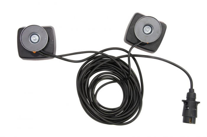 Stop lampa spate stanga/dreapta cu bulb deschis 12V, semnalizator, lampa stop, lumina parcare, fire 7m, cu a 7 pini soclu [2]
