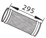 Teava esapament (conectarea, lungime:296mm) potrivit SCANIA 4, P,G,R,T DC11.01-DT12.06 dupa 1995 [1]