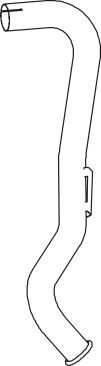 Teava esapament (diametru:67mm, lungime:960mm) potrivit MERCEDES UNIMOG OM312.954-OM353.902  [1]