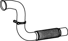Teava esapament (lungime:1030mm) EURO 4/5 potrivit MERCEDES ATEGO 2 OM902.915-OM906.916 dupa 2004 [1]