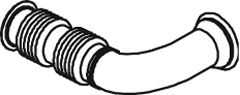 Teava esapament (lungime:520mm) EURO 5 potrivit DAF LF 45 GR165S1 dupa 2006 [2]
