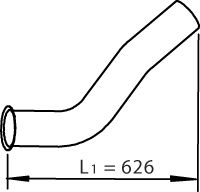 Teava esapament (lungime:626/730mm) potrivit MAN TGA, TGS I, TGX I D2066LF01-D2876LF13 dupa 2000 [2]
